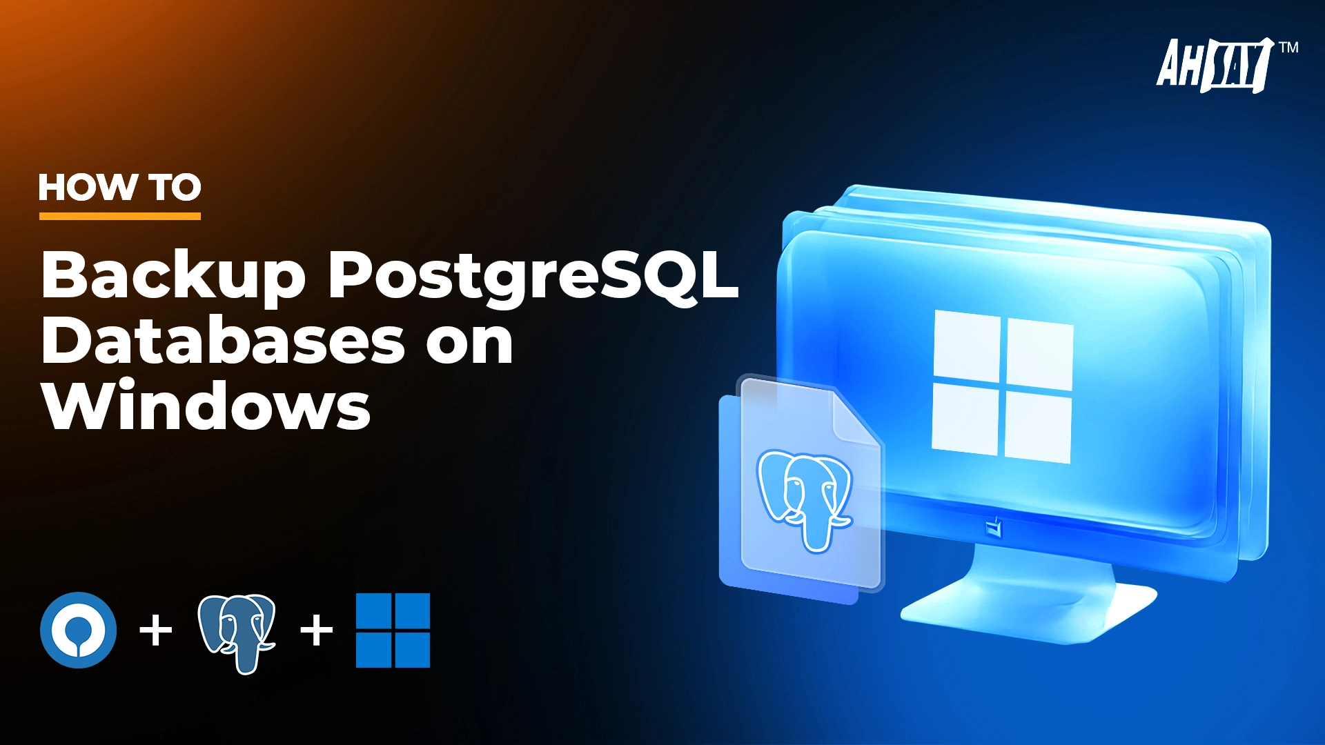  How to backup PostgreSQL databases on Windows