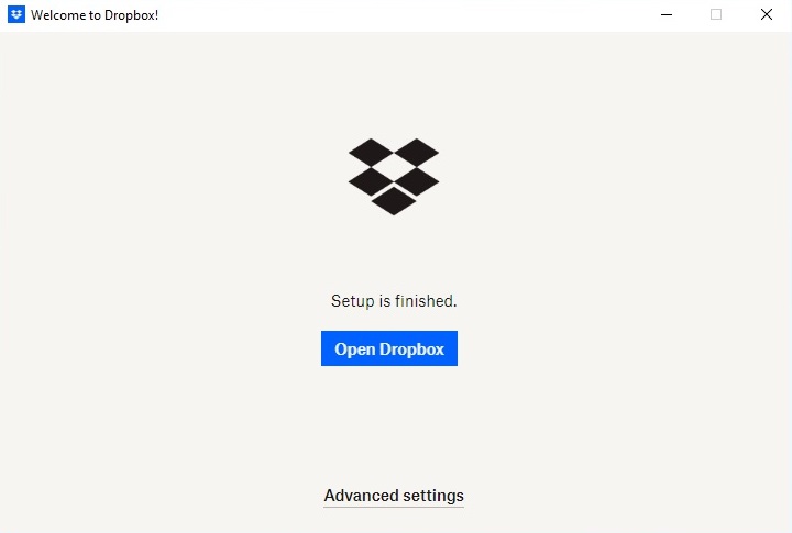 Dropbox installed