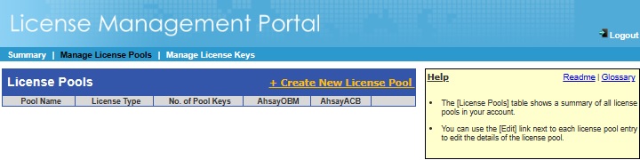 License Management Portal