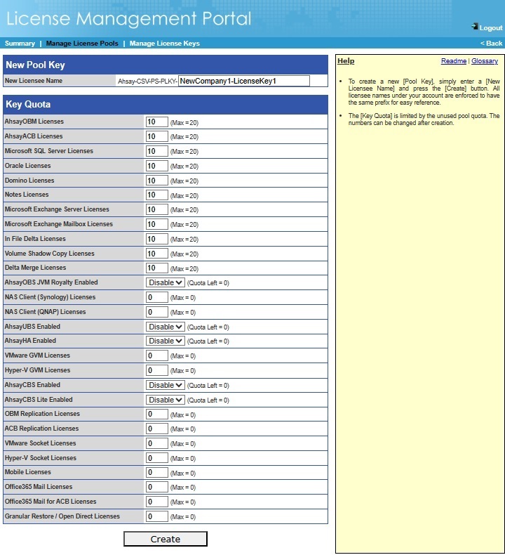 License Management Portal