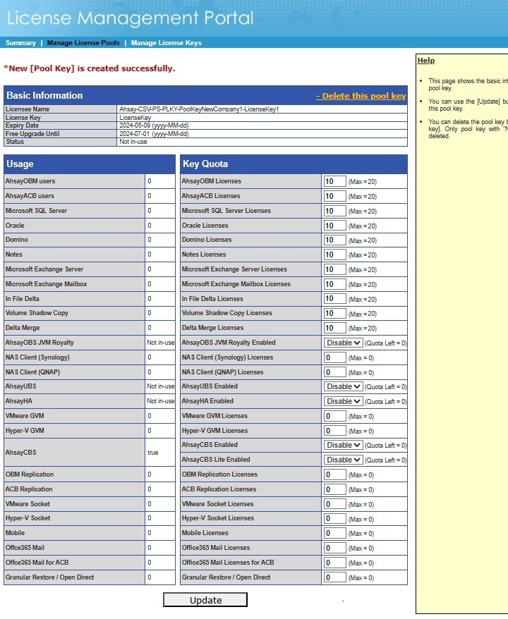 License Management Portal