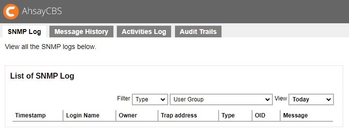 SNMP Log