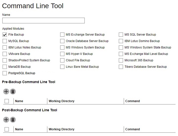 Command Line Tool Default Value