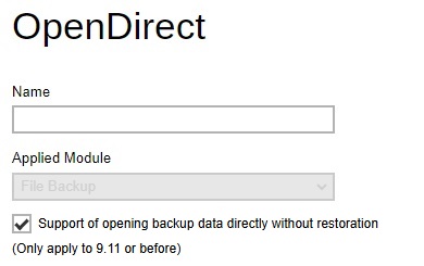 OpenDirect Default Values