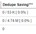 Dedupe Saving