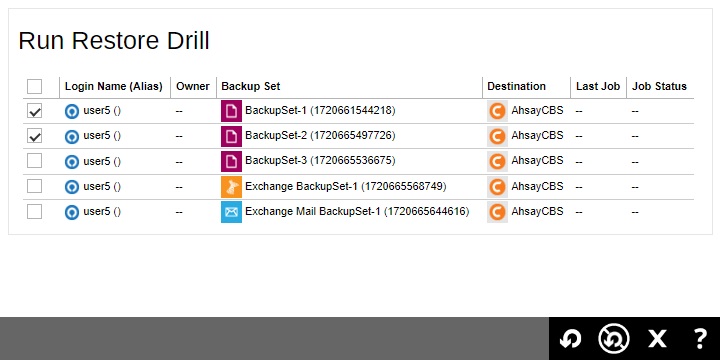 Run Restore Drill