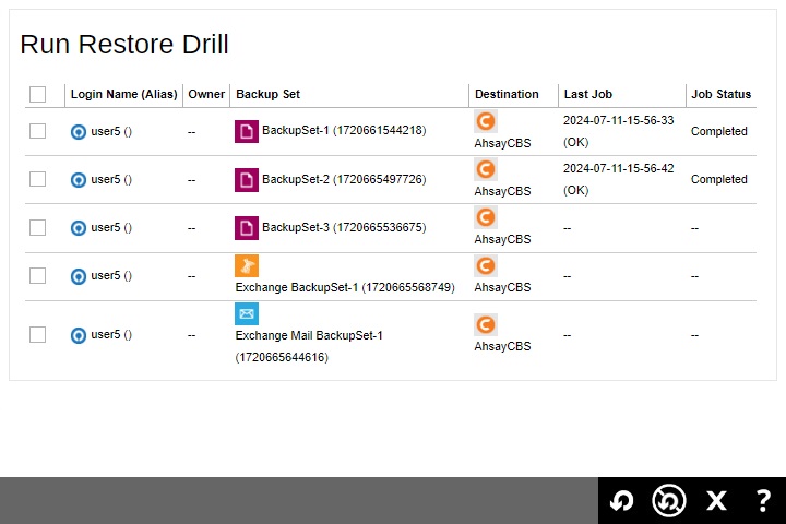 Run Restore Drill