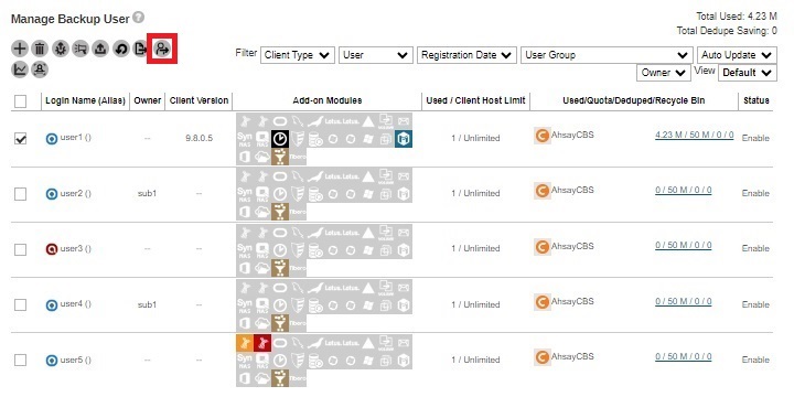 Move/Import/Export Users