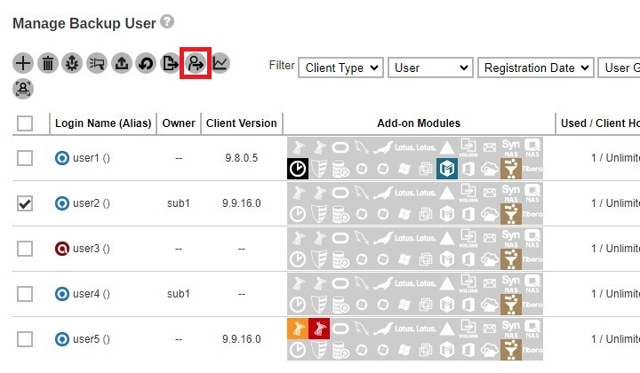 Move/Import/Export Users