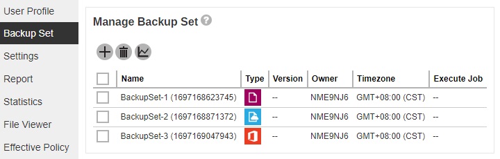 Backup Sets