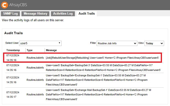 Audit Trails