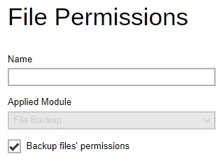 File Permissions Default Values