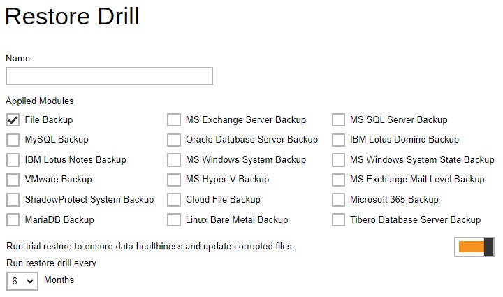 Restore Drill Default Values