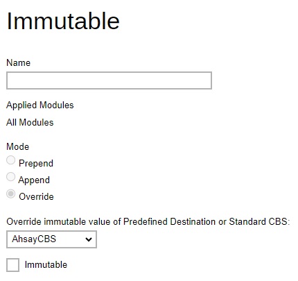 Immutable Destination Preempted Values