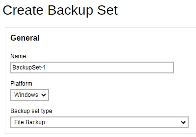 Create a Preempted Backup Set