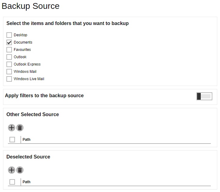 Preempted Backup Set Backup Source