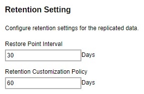 Retention Setting