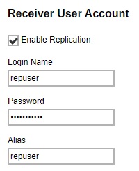 Receiver User Account