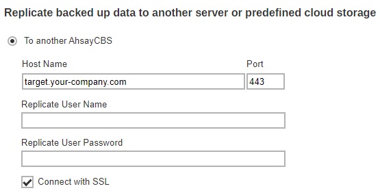 Replication Option