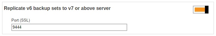 Replicate v6 backup sets