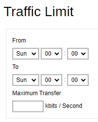 Set Traffic Limit