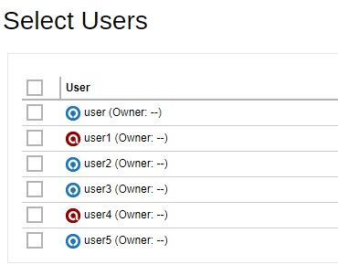 Select Users