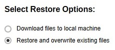 Restore Option