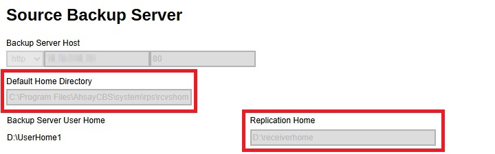 Default Home Directory and Replication Home Setting