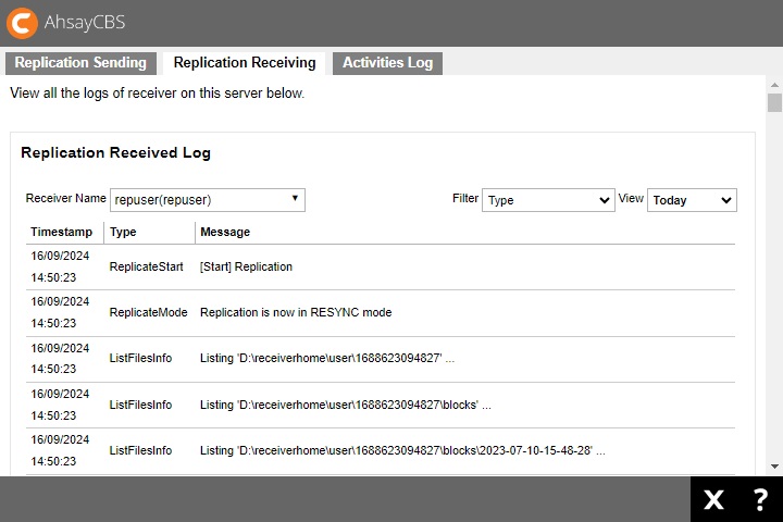 Replication Logs