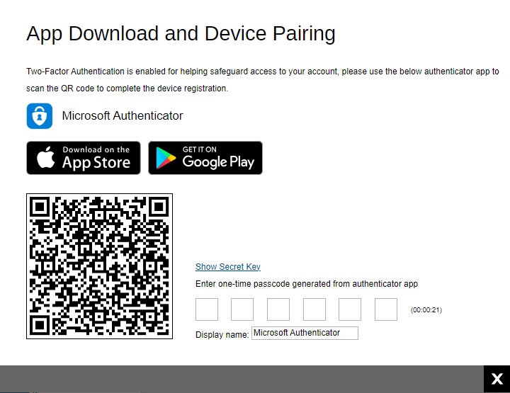 Microsoft Authenticator Device Pairing