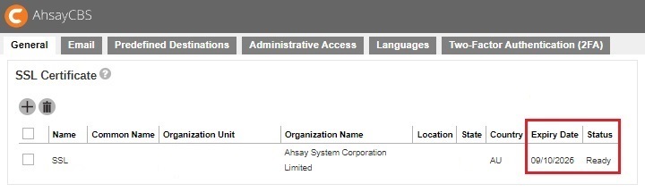 SSL Certificate