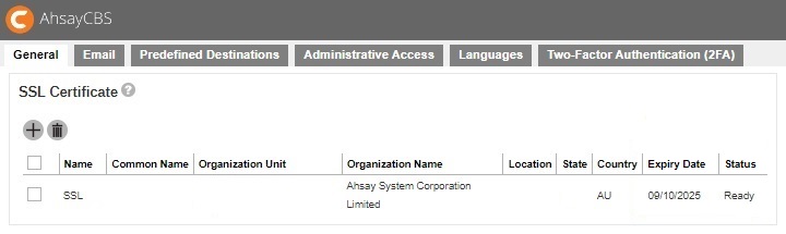 SSL Certificate