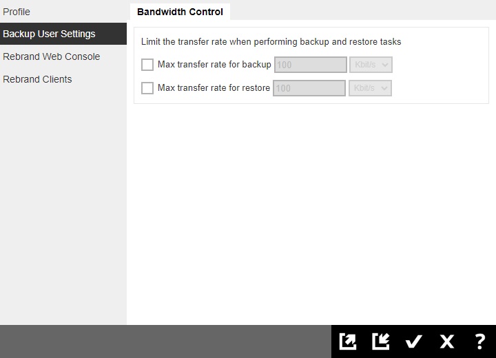 Backup User Settings