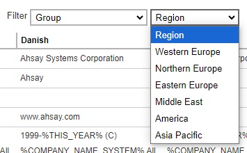 Region Filter