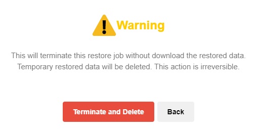 Terminate Restore