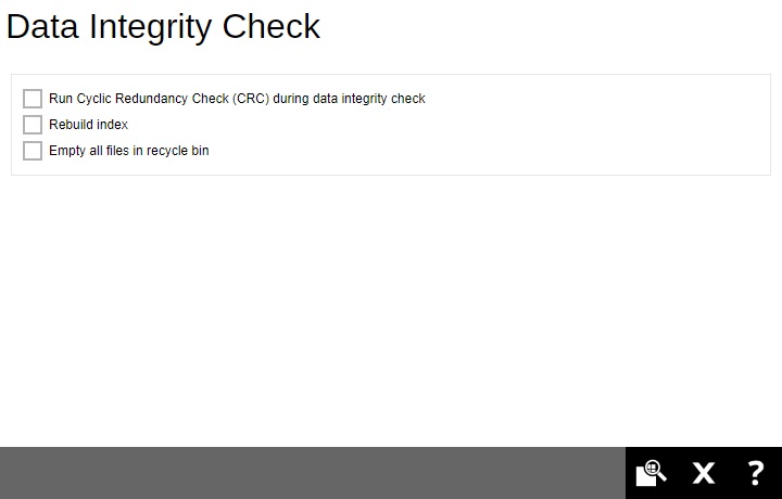 Data Integrity Check