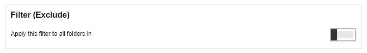 Exclude Filter