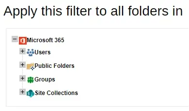 Apply Filter to Folders