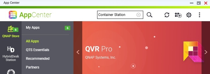 QNAP App Center