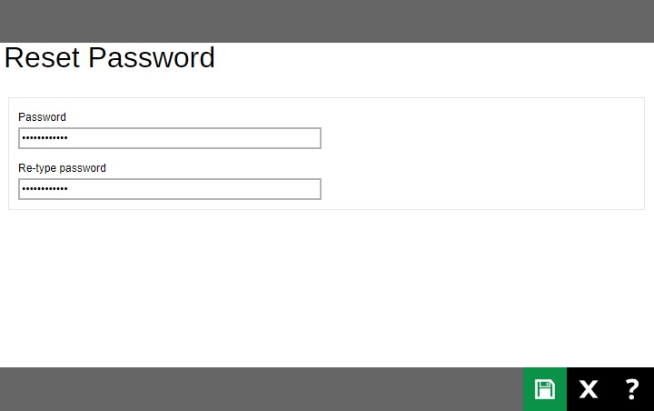 Reset Password